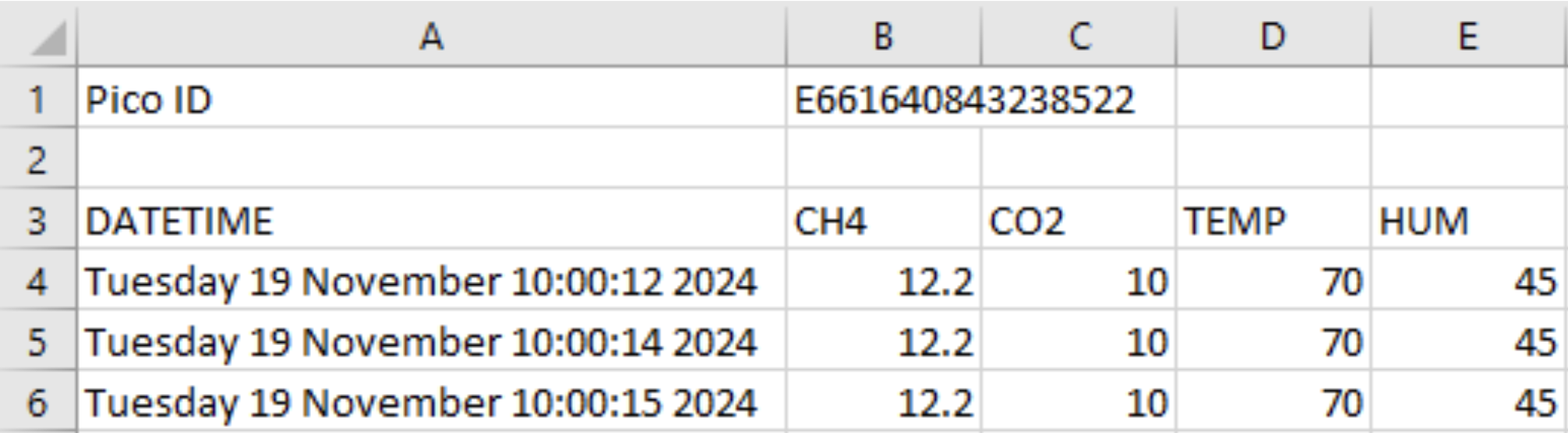 CSV File